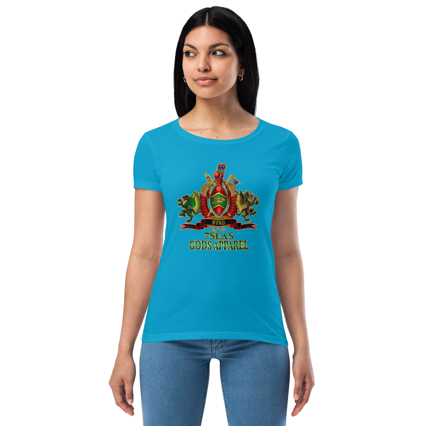 APEP - BYRD OF THE 7SEAS GODS APPAREL - Goddess/Women fitted t-shirt