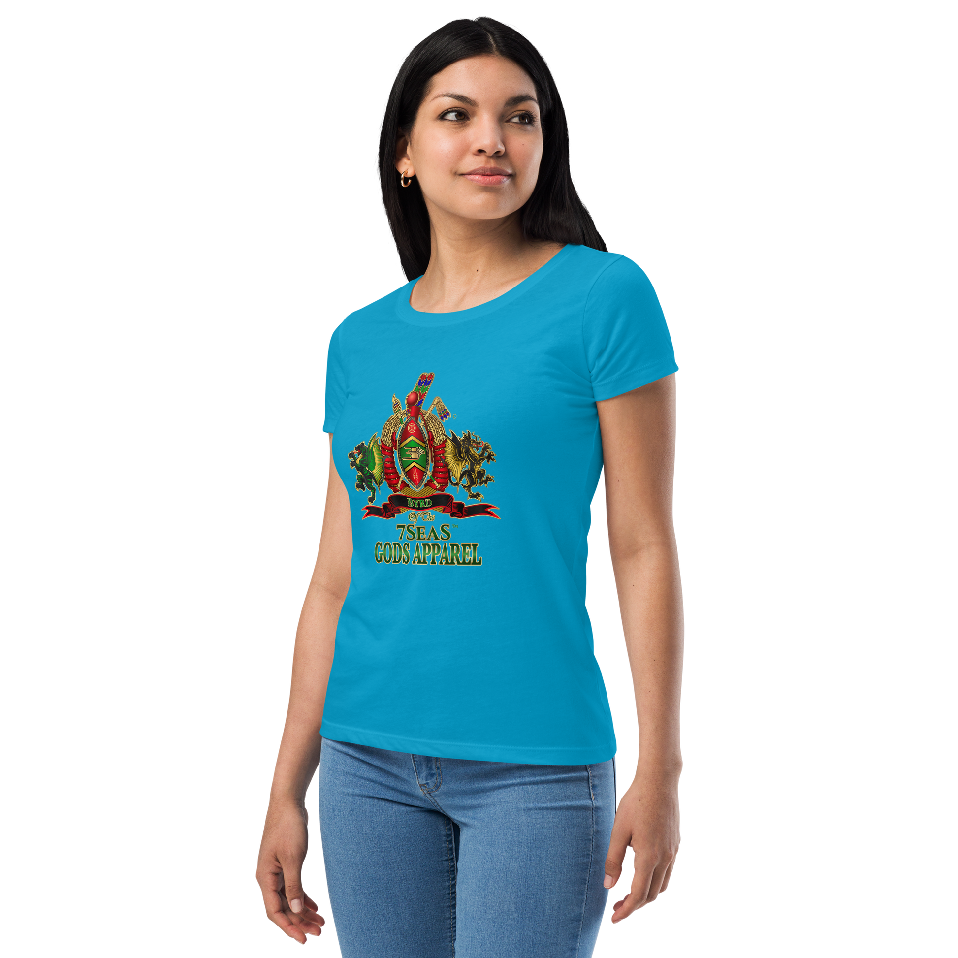 APEP - BYRD OF THE 7SEAS GODS APPAREL - Goddess/Women fitted t-shirt