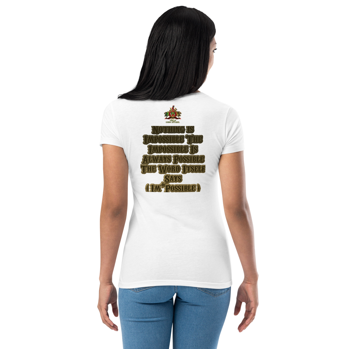 KHNUM - BYRD OF THE 7SEAS GODS APPAREL - BROWN - Goddess/Women fitted t-shirt