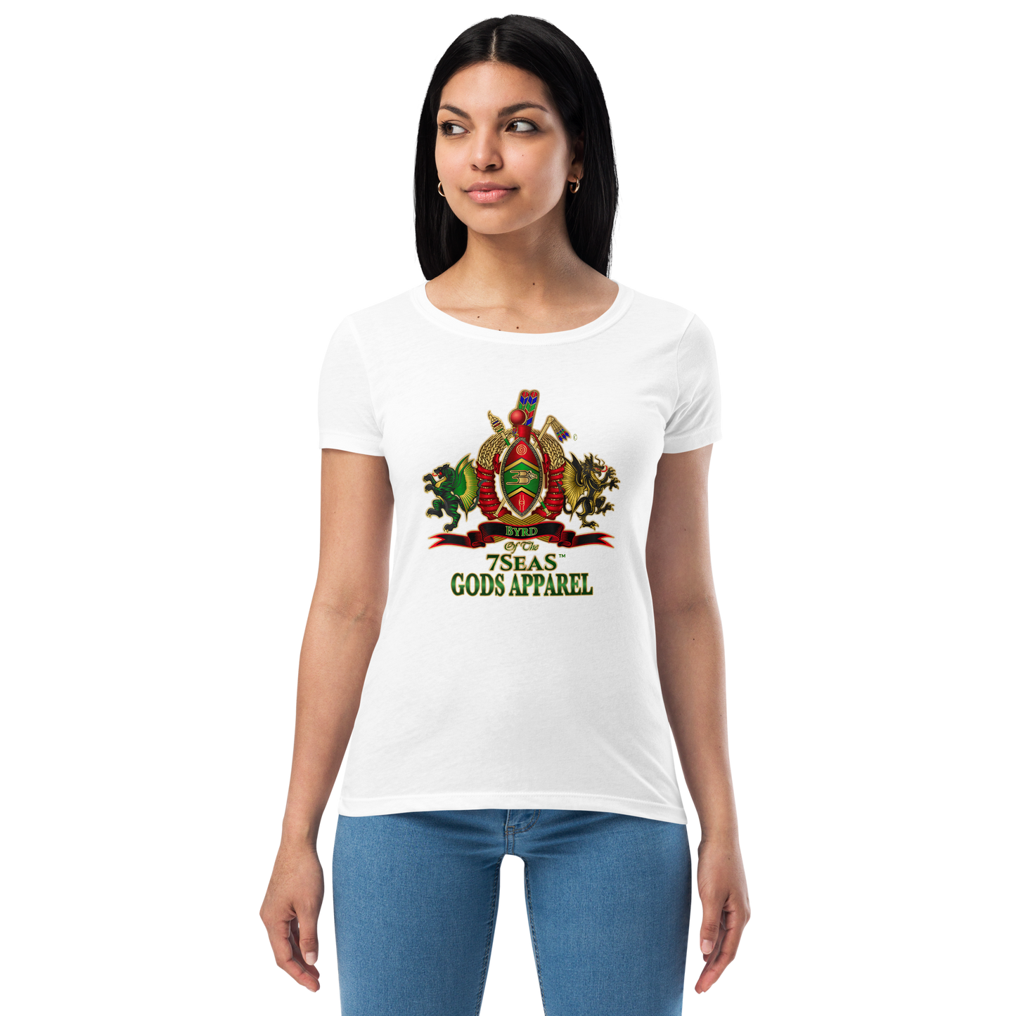 APEP - BYRD OF THE 7SEAS GODS APPAREL - Goddess/Women fitted t-shirt