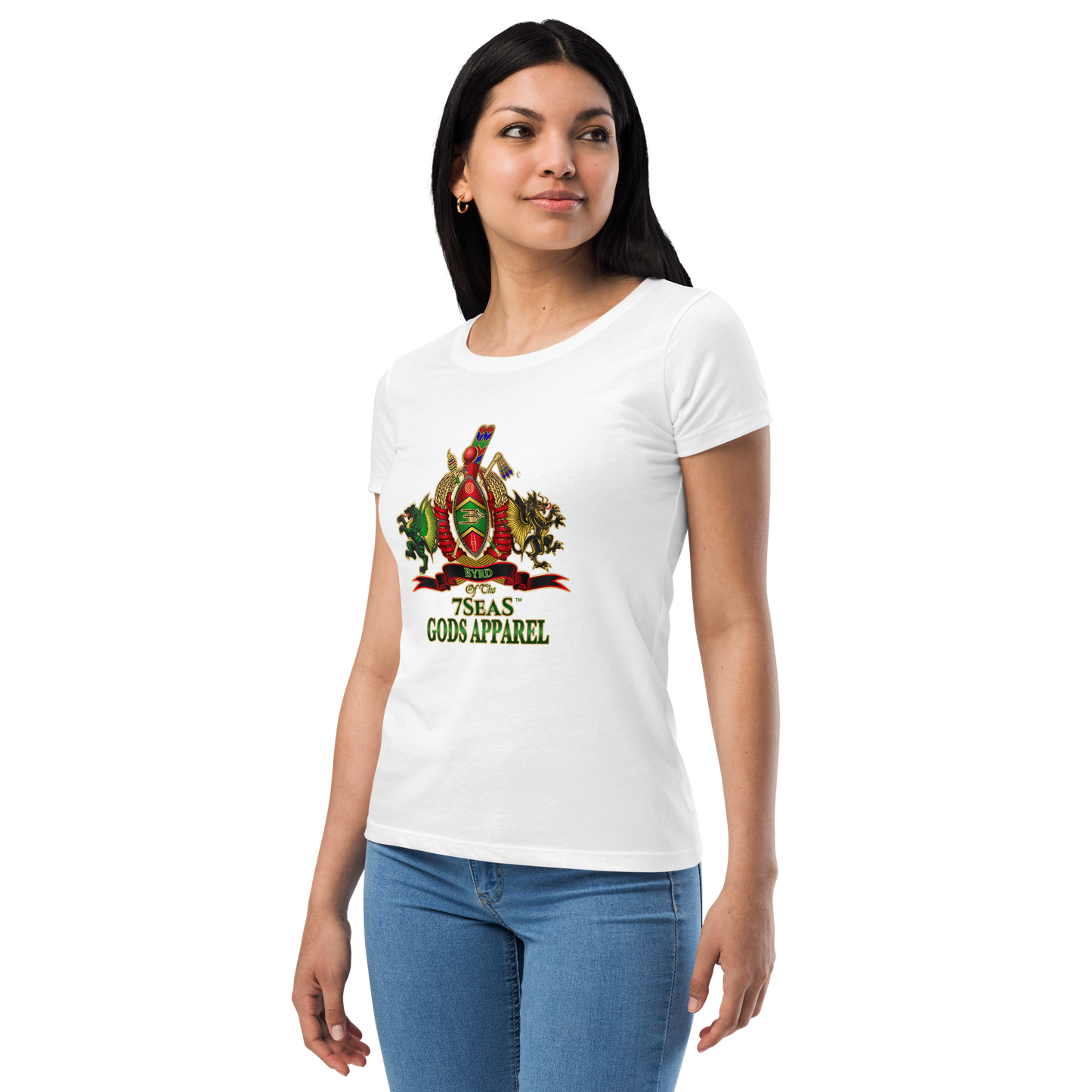 APEP - BYRD OF THE 7SEAS GODS APPAREL - Goddess/Women fitted t-shirt