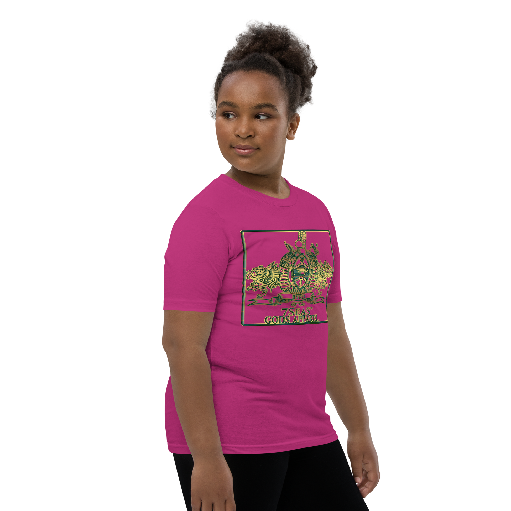 ENBYRD - BYRD OF THE 7SEAS GODS APPAREL - GREEN - Youth Goddess/Girls Short Sleeve T-Shirt