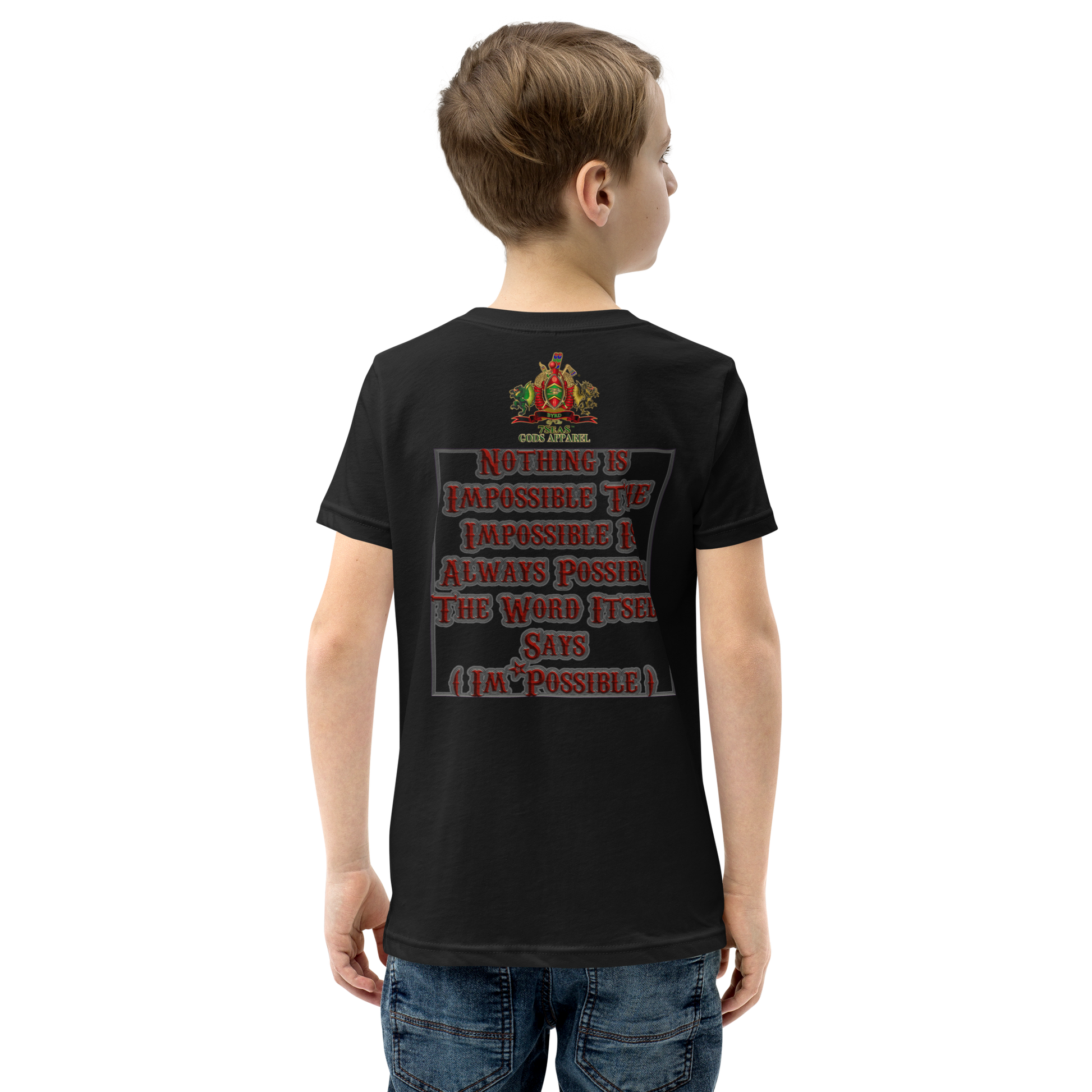 SOBEK - BYRD OF THE 7SEAS GODS APPAREL - BLUE/RED/GREEN - Youth Gods/Boys Short Sleeve T-Shirt