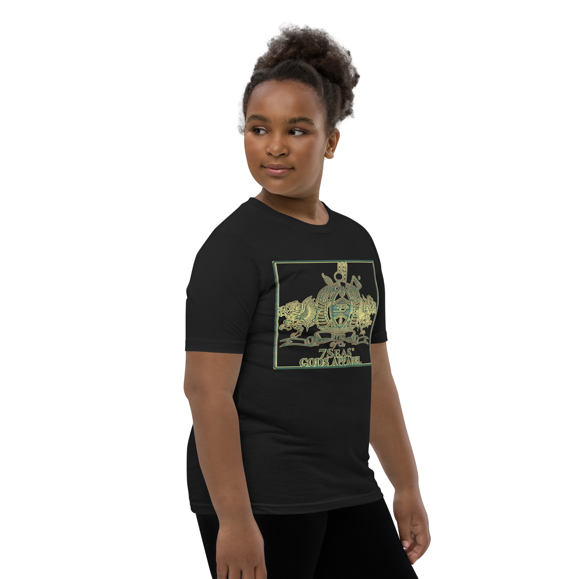 ENBYRD - BYRD OF THE 7SEAS GODS APPAREL - GREEN - Youth Goddess/Girls Short Sleeve T-Shirt