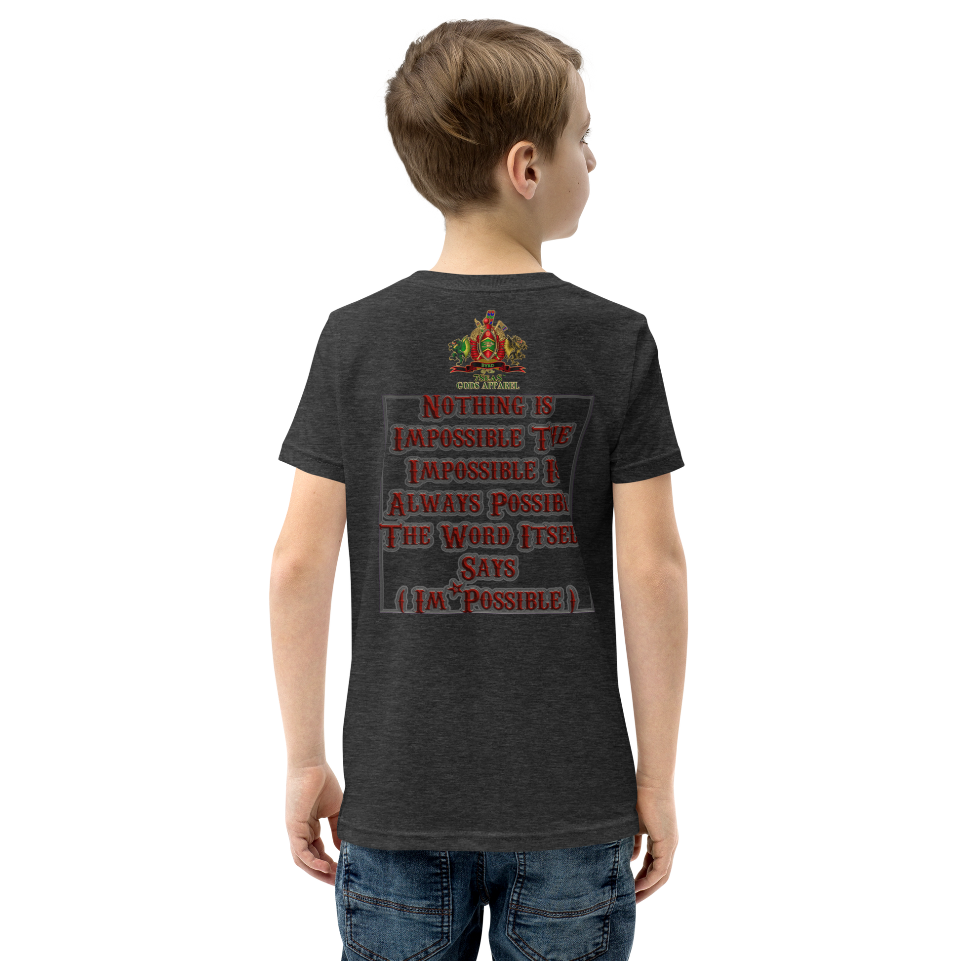 SOBEK - BYRD OF THE 7SEAS GODS APPAREL - BLUE/RED/GREEN - Youth Gods/Boys Short Sleeve T-Shirt