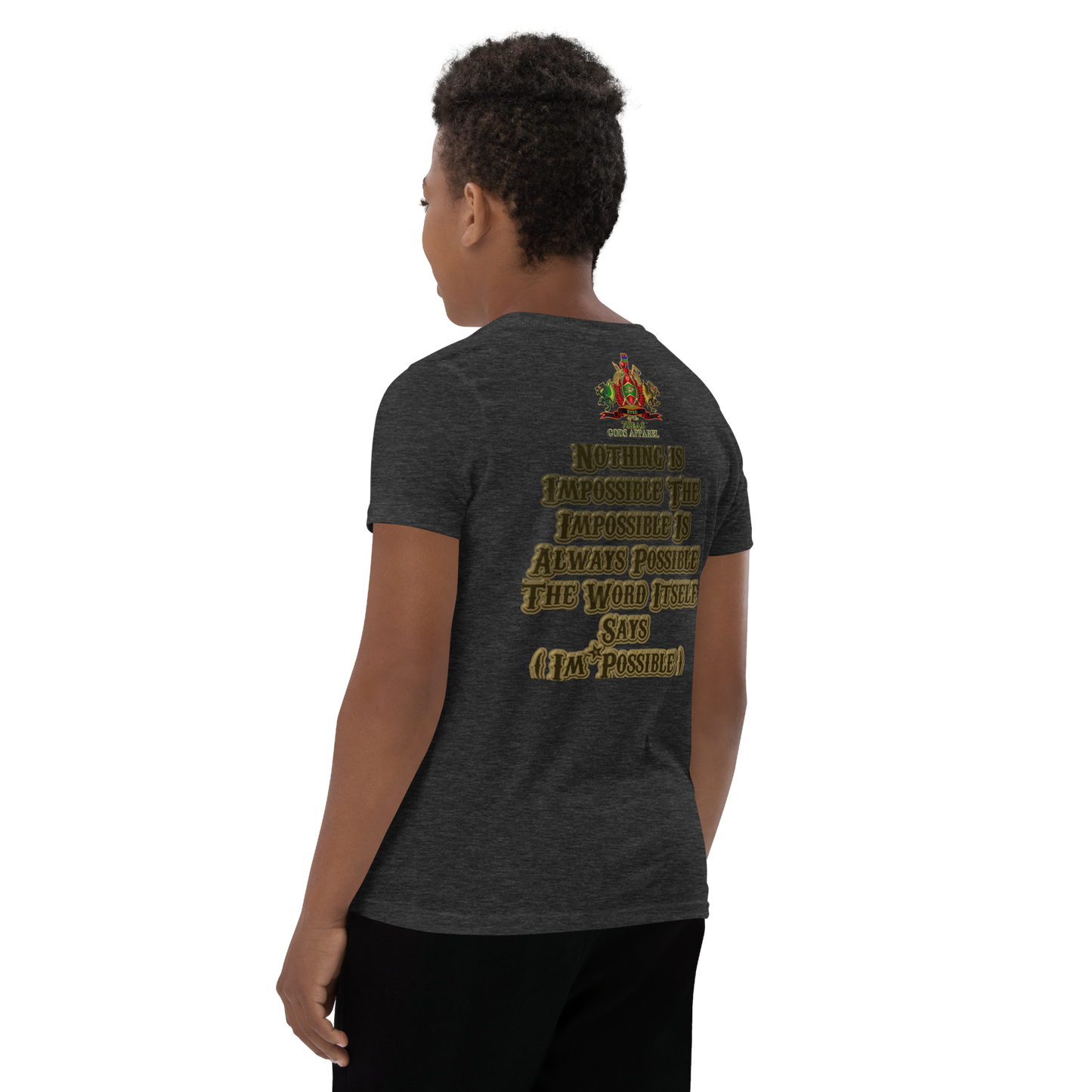 KHNUM - BYRD OF THE 7SEAS GODS APPAREL - BROWN - Youth Gods/Boys Short Sleeve T-Shirt