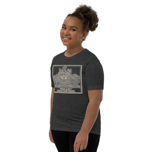 KHNUM - BYRD OF THE 7SEAS GODS APPAREL - BROWN - Youth Goddess/Girls Short Sleeve T-Shirt