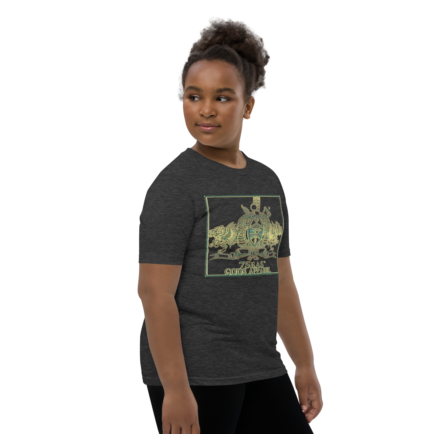 ENBYRD - BYRD OF THE 7SEAS GODS APPAREL - GREEN - Youth Goddess/Girls Short Sleeve T-Shirt