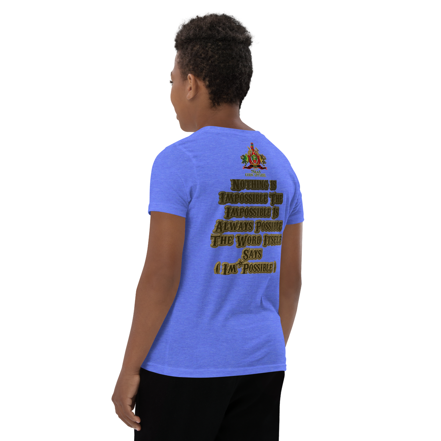 KHNUM - BYRD OF THE 7SEAS GODS APPAREL - BROWN - Youth Gods/Boys Short Sleeve T-Shirt