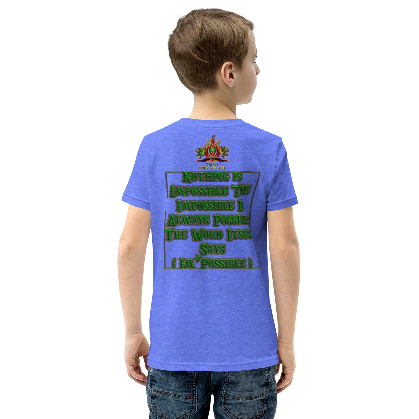 ENBYRD - BYRD OF THE 7SEAS GODS APPAREL - GREEN - Youth Gods/Boys Short Sleeve T-Shirt