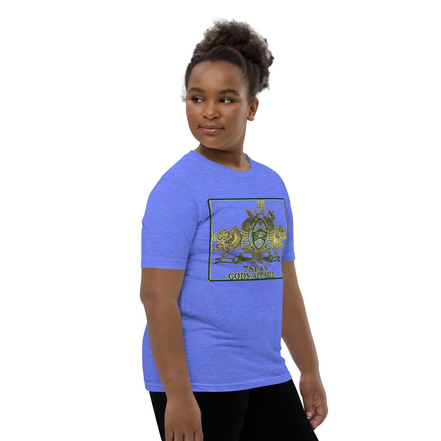 ENBYRD - BYRD OF THE 7SEAS GODS APPAREL - GREEN - Youth Goddess/Girls Short Sleeve T-Shirt