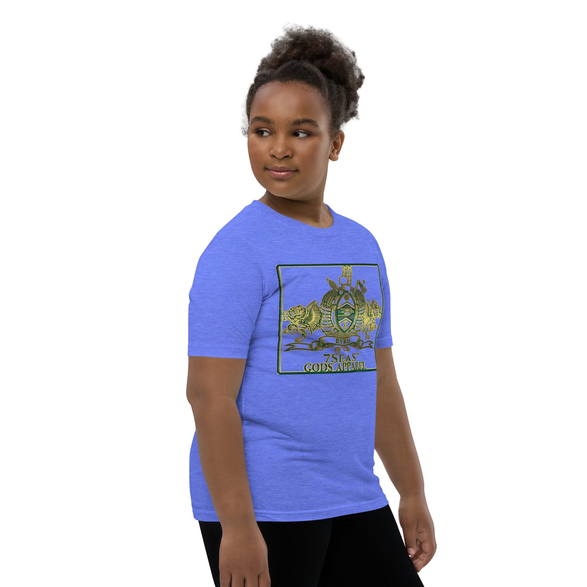 ENBYRD - BYRD OF THE 7SEAS GODS APPAREL - GREEN - Youth Goddess/Girls Short Sleeve T-Shirt