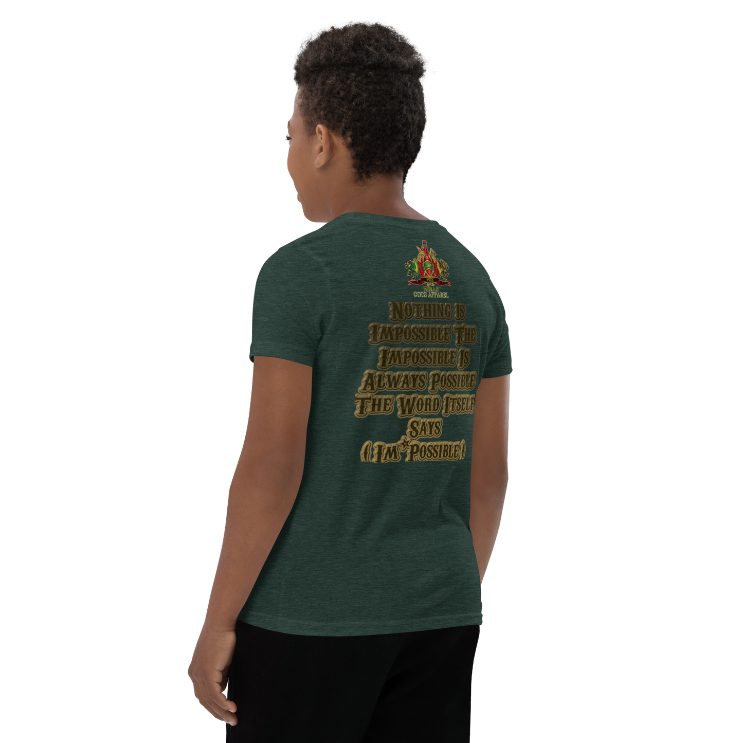 KHNUM - BYRD OF THE 7SEAS GODS APPAREL - BROWN - Youth Gods/Boys Short Sleeve T-Shirt