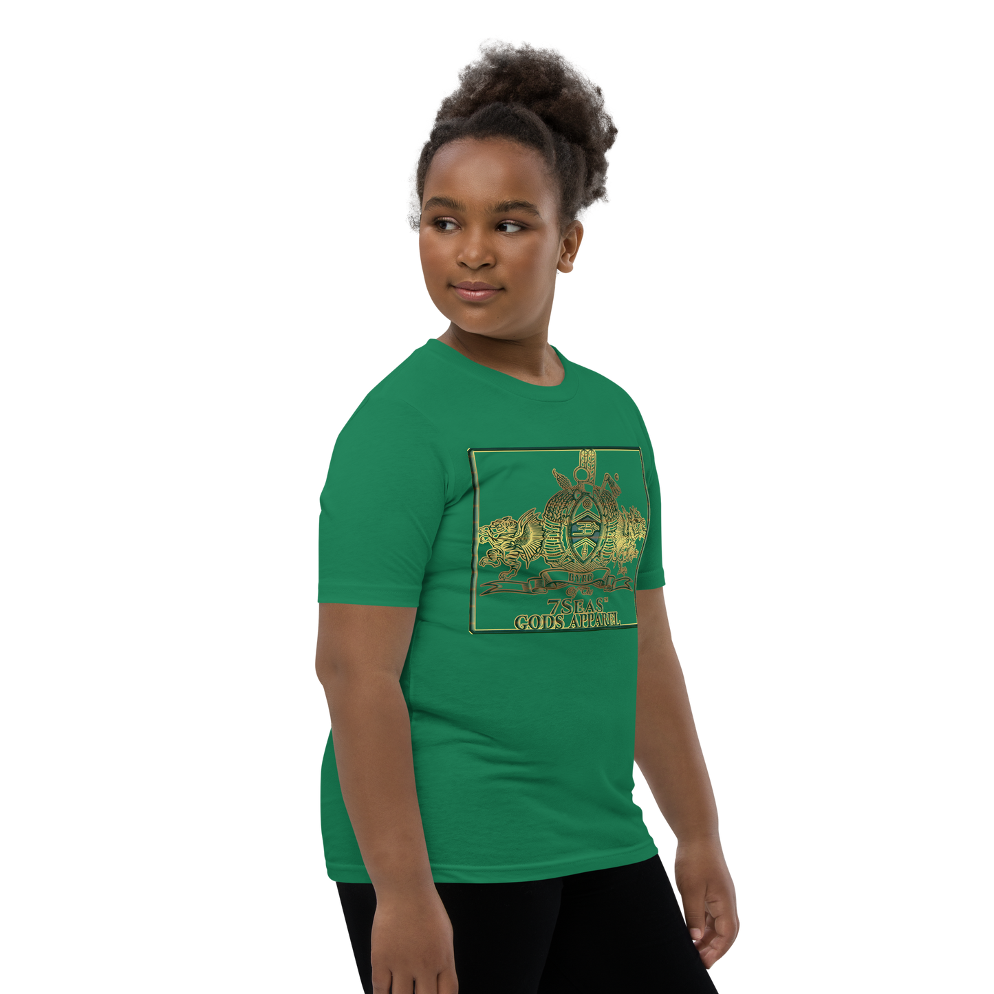 ENBYRD - BYRD OF THE 7SEAS GODS APPAREL - GREEN - Youth Goddess/Girls Short Sleeve T-Shirt