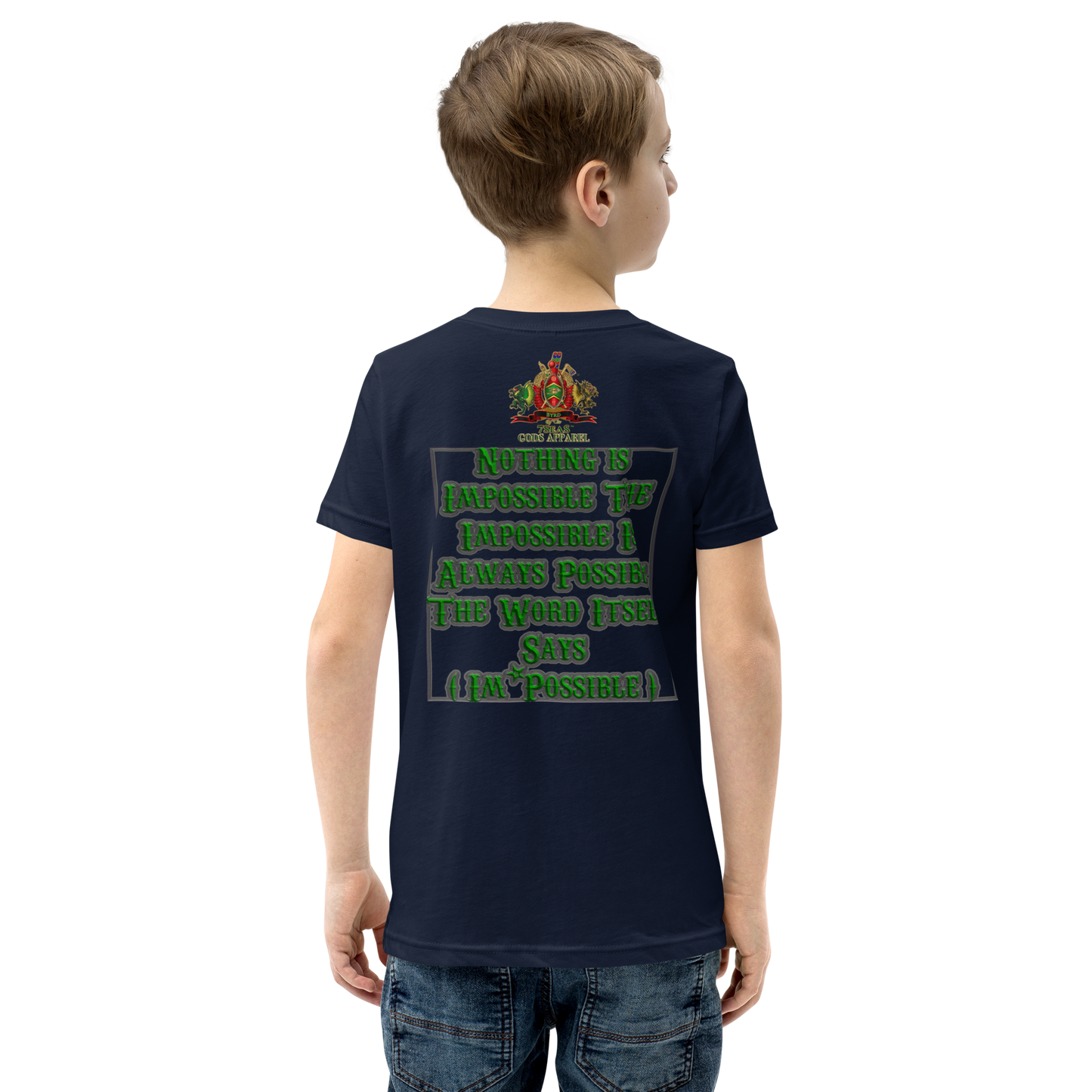 ENBYRD - BYRD OF THE 7SEAS GODS APPAREL - GREEN - Youth Gods/Boys Short Sleeve T-Shirt