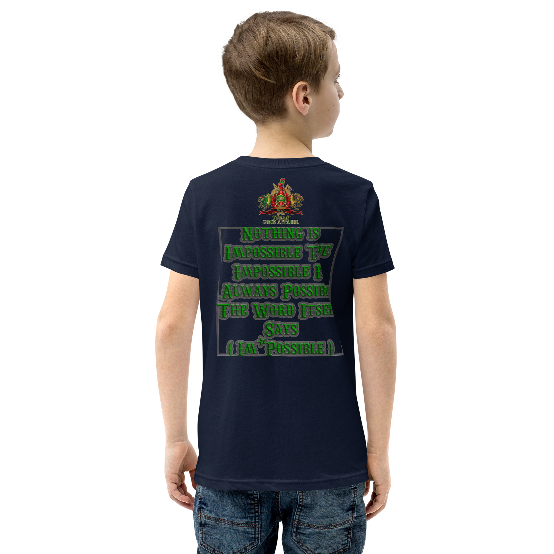 ENBYRD - BYRD OF THE 7SEAS GODS APPAREL - GREEN - Youth Gods/Boys Short Sleeve T-Shirt