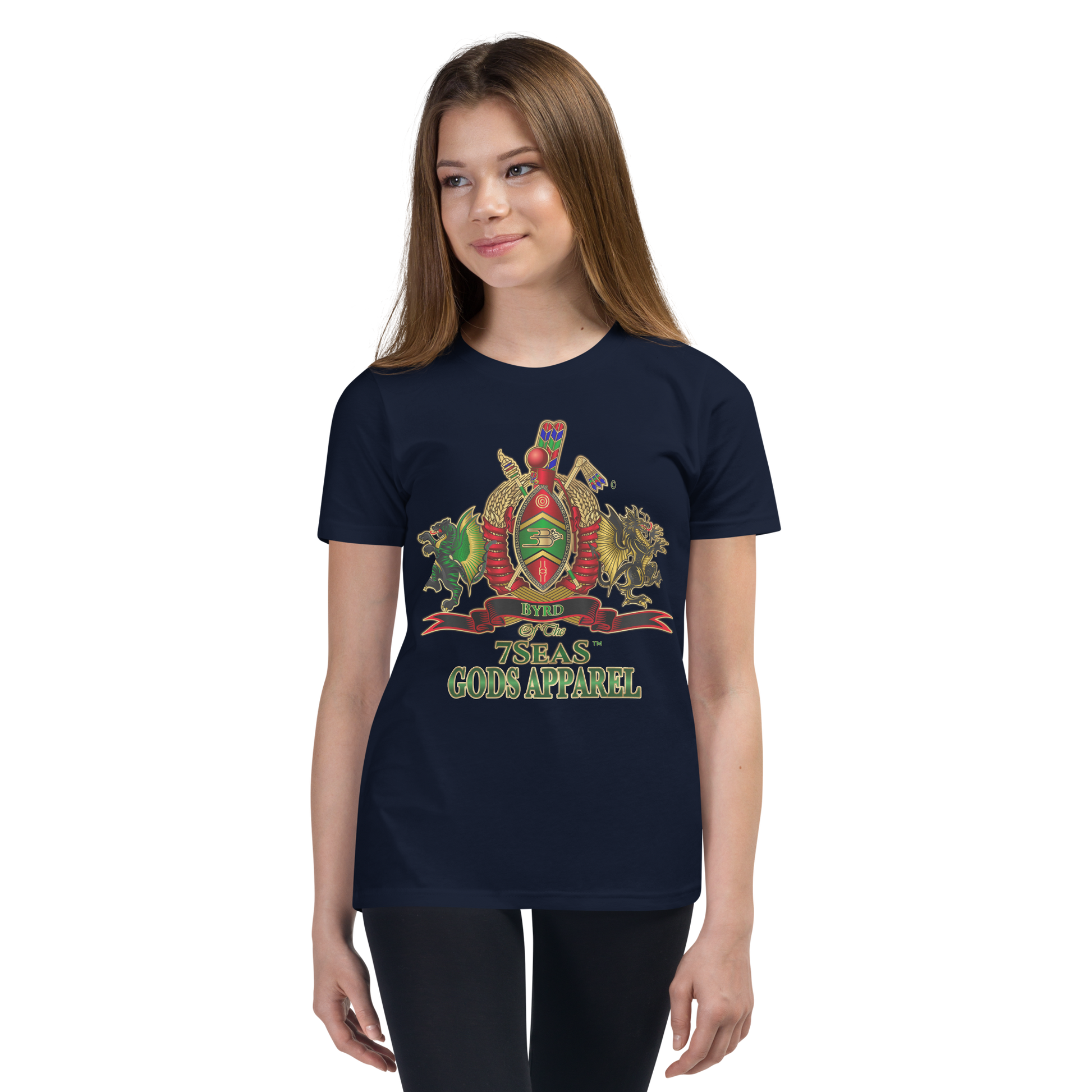 APEP - BYRD OF THE 7SEAS GODS APPAREL - Youth Goddess/Girls Short Sleeve T-Shirt