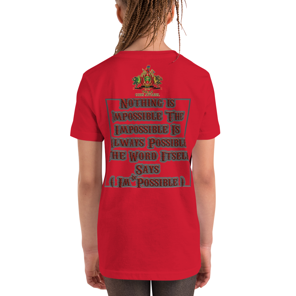 SOBEK - BYRD OF THE 7SEAS GODS APPAREL - BLUE/RED/GREEN - Youth Goddess/Girls Short Sleeve T-Shirt