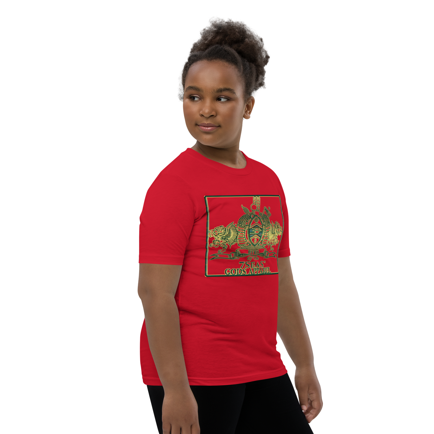 ENBYRD - BYRD OF THE 7SEAS GODS APPAREL - GREEN - Youth Goddess/Girls Short Sleeve T-Shirt