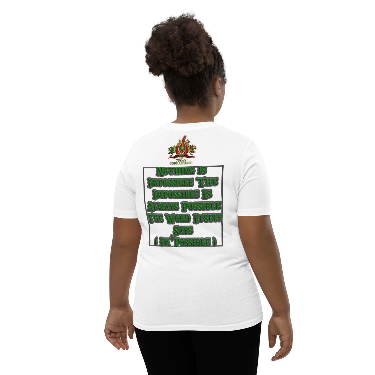 ENBYRD - BYRD OF THE 7SEAS GODS APPAREL - GREEN - Youth Goddess/Girls Short Sleeve T-Shirt